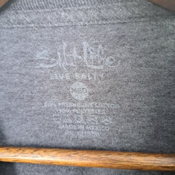 Salt Life Gray Skull Fishing Rod Pocket T-Shirt Men's Medium - Picture 4 of 4